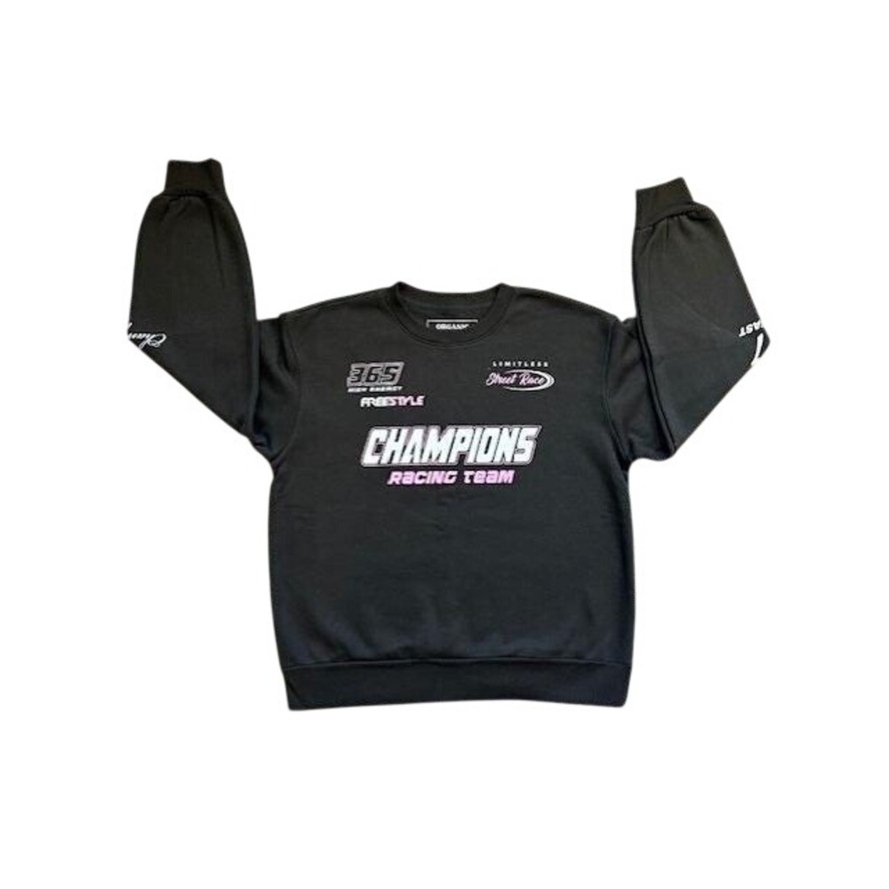 Organic Generation Champions Racing Team Sweatshirt Black Pink Medium‎